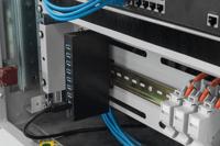 DIGITUS industriële 7-poorts USB-hub - 7x USB-A - USB 3.0-5 Gbps - USB SuperSpeed - 15 kV ESD-bescherming - DIN-rail montage - Zwart - thumbnail