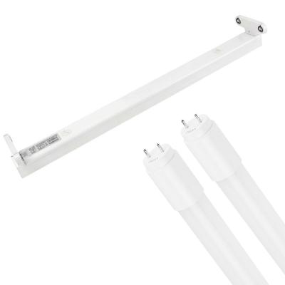 LED TL Armatuur met T8 Buis - Aigi Dybolo - 60cm Dubbel - 18W - Natuurlijk Wit 4000K - IP20