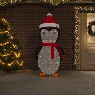 VidaXL Kerstpinguïn decoratief led 180 cm luxe stof - thumbnail