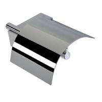 Geesa Nexx Toiletrolhouder met klep Chroom 91750802 - thumbnail
