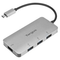 Targus USB-C naar 4-poorts USB-A Hub, Grijs (ACH226EU) - thumbnail