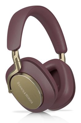 Bowers & Wilkins PX8 vlaggenschip-over-ear hoofdtelefoon met ruisonderdrukking, draadloos, Bluetooth 5.0 en snel opladen, 30 uur hoge resolutie afspelen en geïntegreerde microfoon - Royal Burgundy