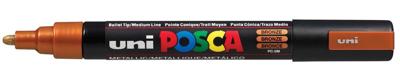 Uni-Posca Posca marker, afm pc-5m, lijndikte 2,5 mm, medium, brons, 1 stuk