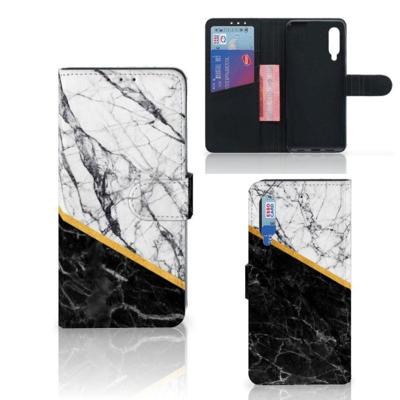 Xiaomi Mi 9 | Bookcase | Marmer Wit Zwart - Origineel Cadeau Man