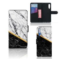 Xiaomi Mi 9 | Bookcase | Marmer Wit Zwart - Origineel Cadeau Man - thumbnail