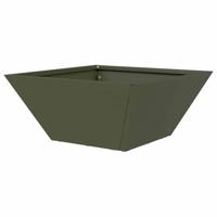 Tuin Bloempot Olijf Groen 35 x 35 x 15 cm Koudgewalst staal - thumbnail