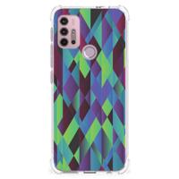Motorola Moto G30 | G20 | G10 Shockproof Case Abstract Green Blue - thumbnail