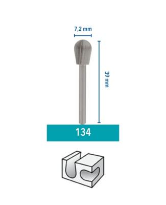Dremel Hogesnelheidsfrees 7,2 mm (134) - 26150134JA