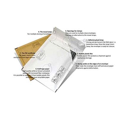 100 Luchtkussenenveloppen F/16 220x340mm wit Filmar Classic