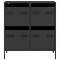 Dressoir 68x39x73,5 cm koudgewalst staal zwart - thumbnail