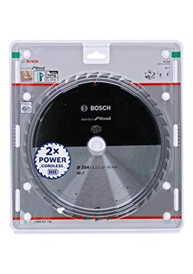 Bosch Accessories Bosch Power Tools 2608837734 Hardmetaal-cirkelzaagblad 254 x 30 mm Aantal tanden: 40 1 stuk(s)