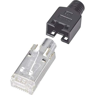 Hirose Electronic RJ45-stekker, afgeschermd CAT5 TM 11 Stekker, recht Aantal polen: 8P8C Zwart 1 stuk(s)