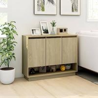 Dressoir 97x31x75 cm spaanplaat sonoma eikenkleurig - thumbnail