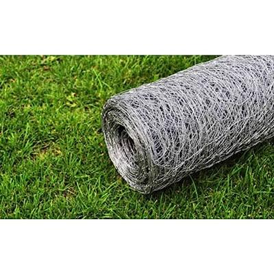 Kippengaas 25x1 m gegalvaniseerd staal zilverkleurig