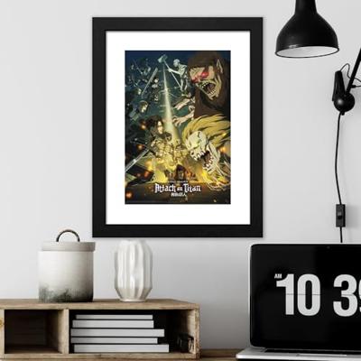 Attack on Titan Framed Print - S4 Key Art 3