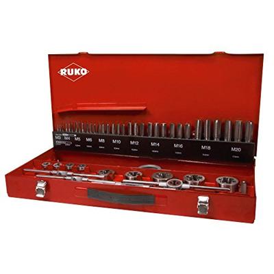 RUKO 245040 Machinetapboorset 54-delig Metrisch M3, M4, M5, M6, M8, M10, M12 Rechtssnijdend HSS 1 set(s) RUKO 245040 Machinetapboorset 54-delig Metrisch M3, M4, M5, M6, M8, M10, M12 Rechtssnijdend HSS 1 set(s)