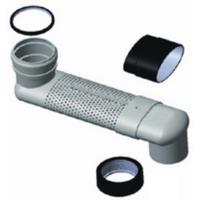 Riko Sprongbocht verstelbaar 15-35cm, inbouwhoogte 80 mm, 90-110mm aansluitingen - thumbnail