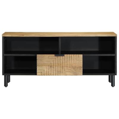 Tv-meubel 100x33x46 cm massief mangohout bruin