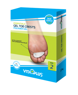Vitaplus Essentials Gel Toe Crests Polymer Gel maat S/M Vitaplus Essentials Gel Toe Crests Polymer Gel maat S/M