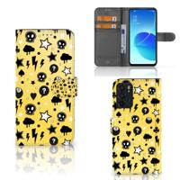 Telefoonhoesje met Naam OPPO Reno6 5G Punk Geel - thumbnail