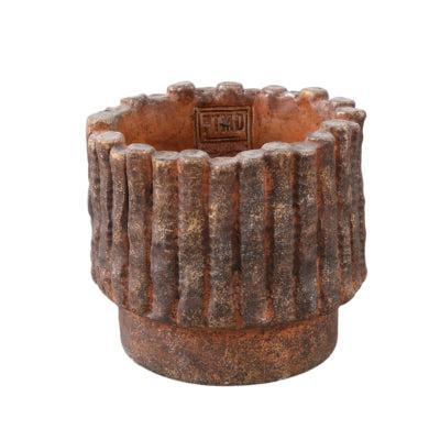 PTMD bloempot elza m bruin 15 cm | 8 stuks