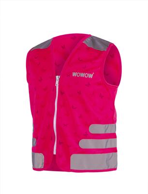 Wowow Reflectievest kids nutty jacket maat m roze