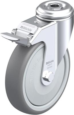 Blickle LKRA-TPA 126KF-FI Zwenkwiel met rem Wieldiameter: 125 mm Draagvermogen (max.): 120 kg 1 stuk(s)