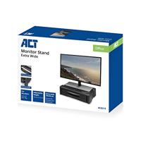 ACT Monitorstandaard extra breed met twee lades, in hoogte verstelbaar - thumbnail