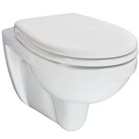 Xellanz Trevi wandcloset verkort Kiwa met Menir toiletzitting softclose en quick release glans wit 32.3484 - thumbnail