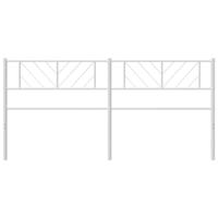 Hoofdbord 200 cm metaal wit - thumbnail