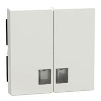 Merten 438519 Wisselschakelaar Afdekking System M Polar-wit 1 stuk(s) - thumbnail