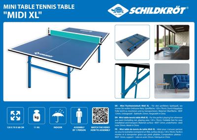 Schildkröt-Funsports Tafeltennistafel Midi XL Schildkröt-Funsports Tafeltennistafel Midi XL