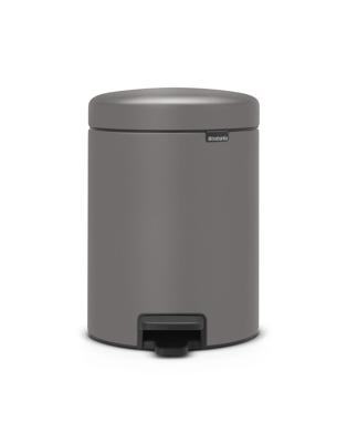 Brabantia pedaalemmer Newlcon 5 liter mineral concrete grey Brabantia pedaalemmer Newlcon 5 liter mineral concrete grey