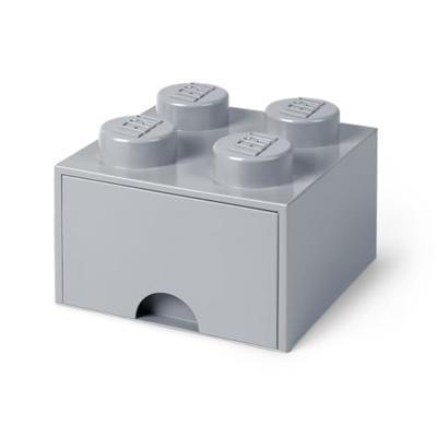 Room Copenhagen LEGO Brick Drawer 4 Grijs opbergdoos
