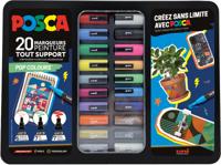 Paintmarker uni posca pop colours metalen 20st - thumbnail