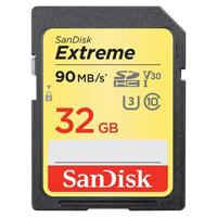 Sandisk SDHC geheugenkaart - 32GB - Extreme - U3 - thumbnail