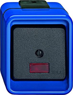 Merten 372275 Controleschakelaar Compleet Blauw 1 stuk(s)