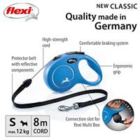 Flexi rollijn cord blauw - thumbnail