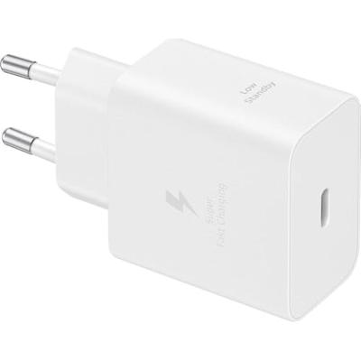 Samsung EP-T4511X, snellaadadapter USB-C oplader met 45W snel opladen, compatibel met apparaten van andere fabrikanten, inclusief datakabel, wit Samsung EP-T4511X, snellaadadapter USB-C oplader met 45W snel opladen, compatibel met apparaten van andere fabrikanten, inclusief datakabel, wit