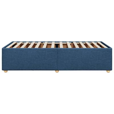 Bedframe zonder matras 90x200 cm stof blauw
