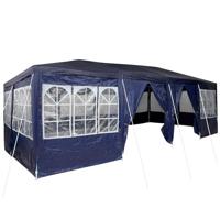 Partytent met 12 Blauwe Zijwanden 8x4 m PE - thumbnail