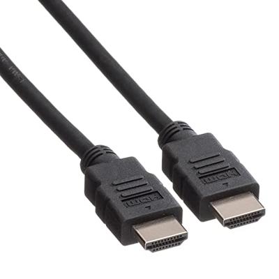 ROLINE HDMI High Speed kabel met Ethernet M-M, LSOH, zwart, 1 m