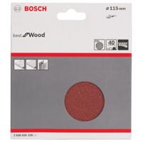 Bosch Accessories 2608605426 Schuurpapier voor schuurschijf Met klittenband, Ongeperforeerd Korrelgrootte (num) 40 (Ø) 115 mm 10 stuk(s) - thumbnail