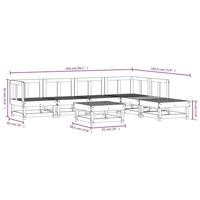 7-delige Loungeset geïmpregneerd grenenhout - thumbnail