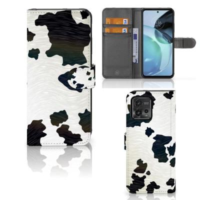 Motorola Moto G72 | Telefoonhoesje | Met pasjeshouder | Koeienvlekken