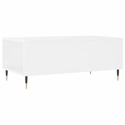 Salontafel 90x50x36,5 cm bewerkt hout wit