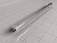 Stabilisatiestang Wiesbaden Slim | 120 cm | t.b.v. inloopdouche | Geborsteld staal - thumbnail