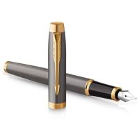 Parker IM Premium vulpen, grijs GT, medium, giftbox - thumbnail