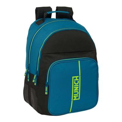 Schoolrugzak Munich Land Zwart Groen 32 x 42 x 15 cm