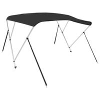 Biminitop 3 bogen 183x152x133 cm zwart - thumbnail